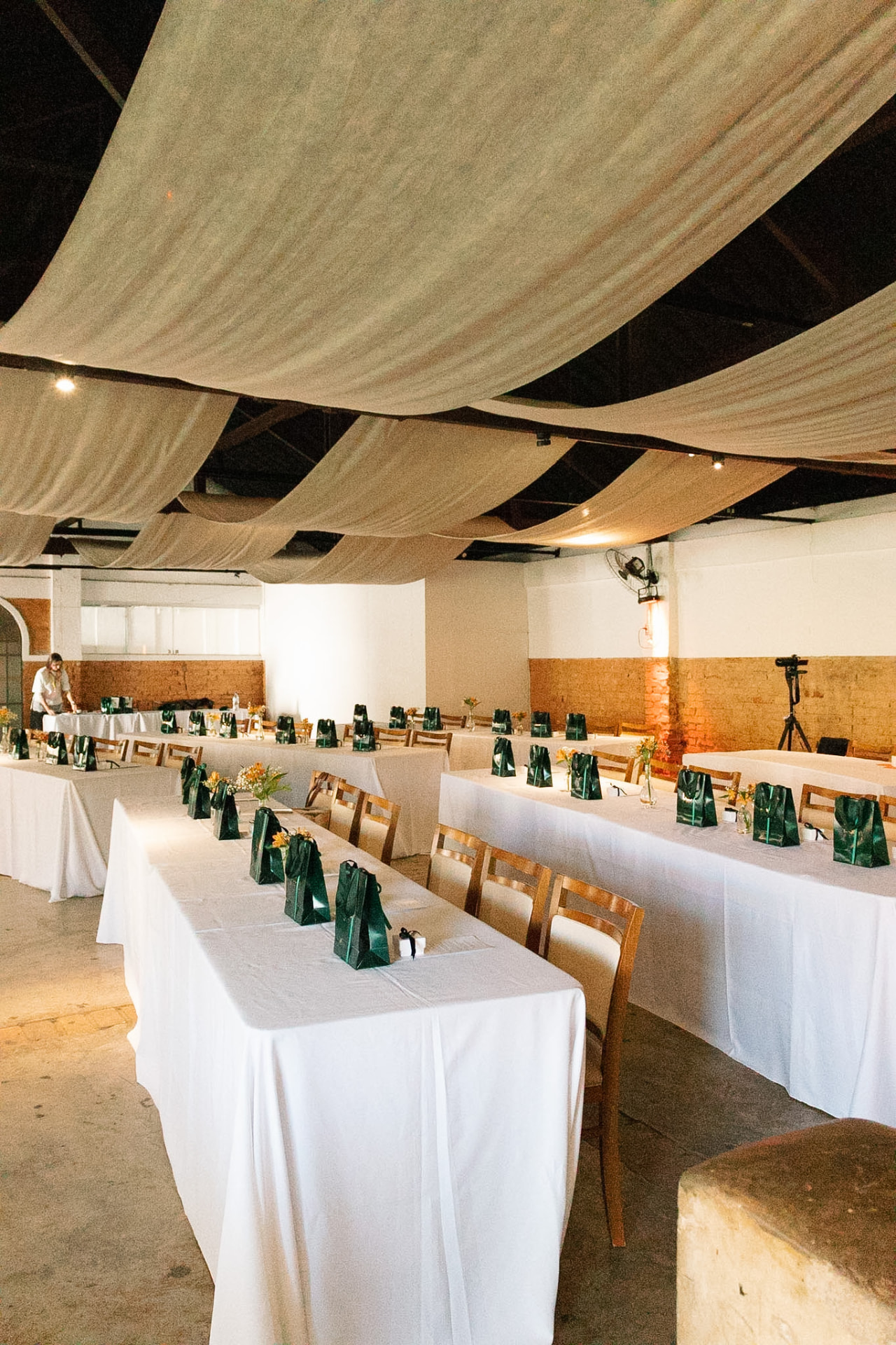 Ambiente preparado para evento da GC