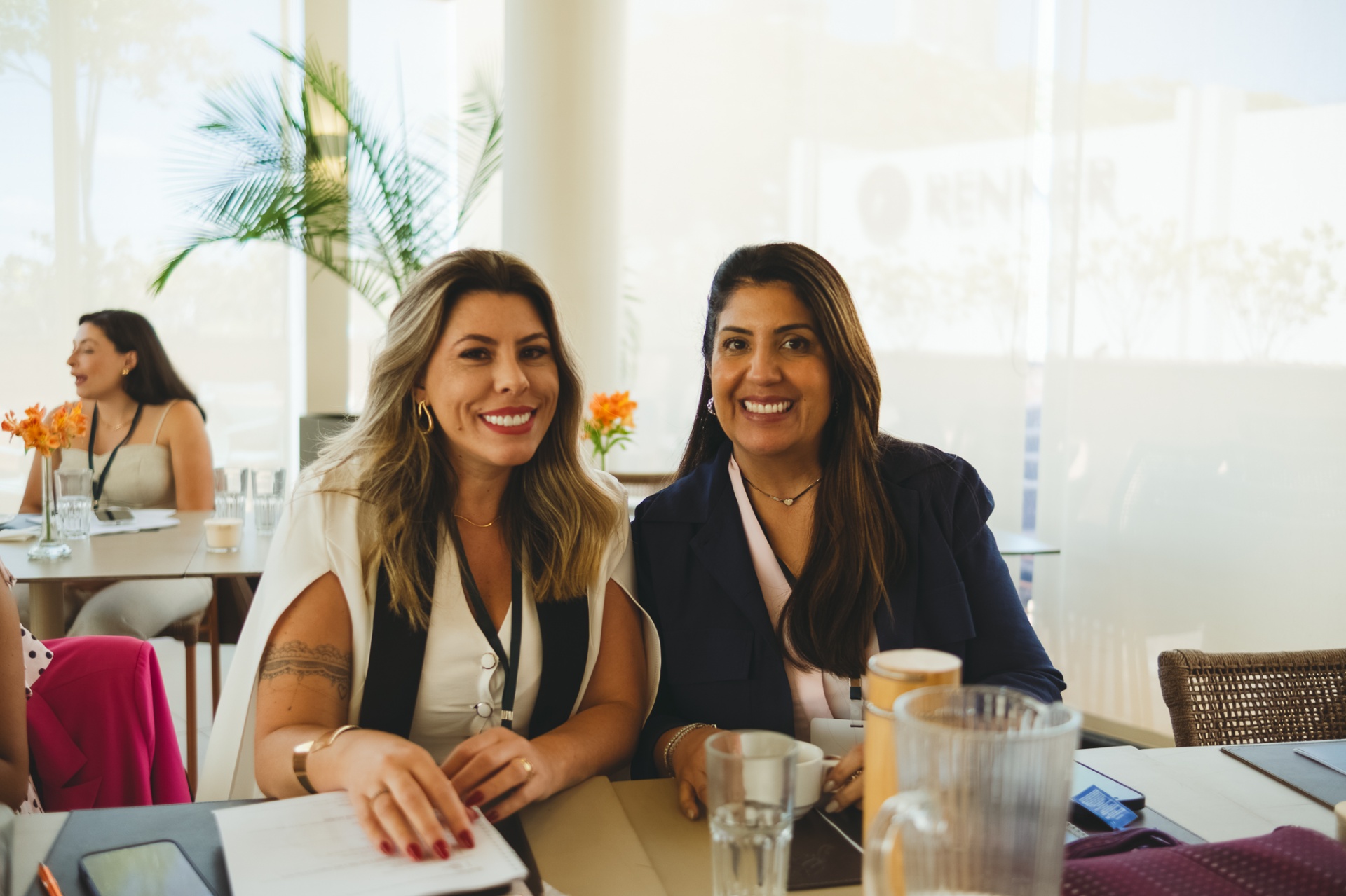 Duas empresárias participantes do evento